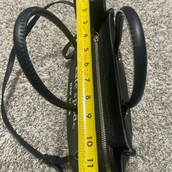 Kate Spade Ella Tote, Pebbled Black Leather - Picture 8 of 16